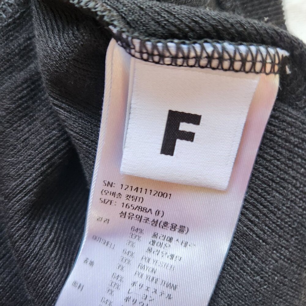 Stylenanda  Black Ribbed Long Sleeve Top Soft Comfy Cozy Korean Layer Minimalist - Picture 8 of 9